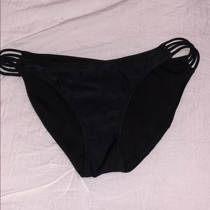 black bikini bottom